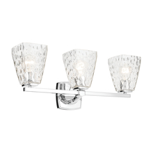 Kichler 55216CHWTR - Marant 23.75" 3-Light Vanity Light with Clear Water Glass in Chrome