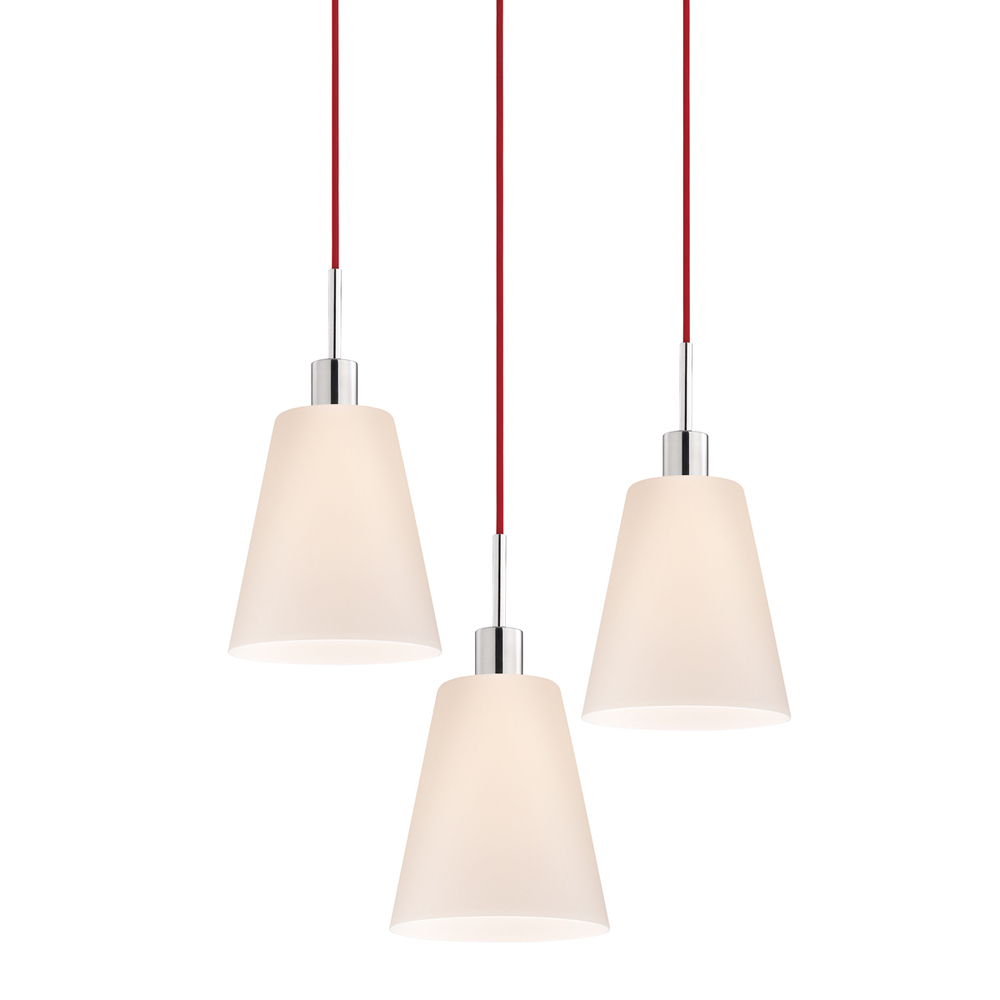 Tall Cone 3-Light Pendant