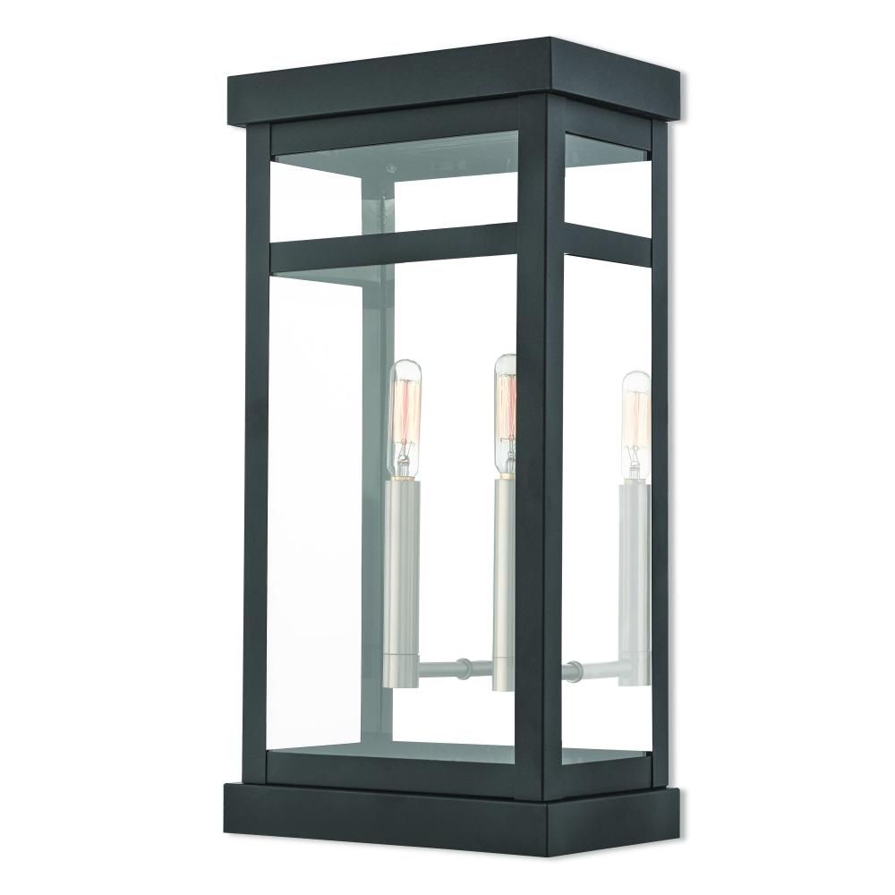 2 Lt BK Outdoor Wall Lantern