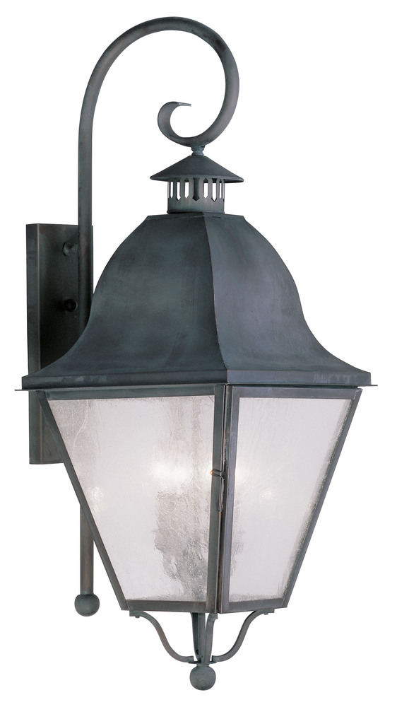 4 Light Charcoal Outdoor Wall Lantern