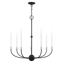 Livex Lighting 46067-04 - 7 Lt Black Chandelier