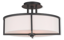 Livex Lighting 51074-07 - 3 Light Bronze Ceiling Mount