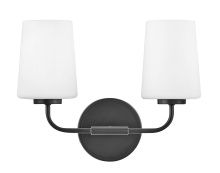 Lark 853452BK - Small Two Light Vanity