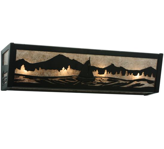 24"W Sailboat Mountain View Vanity Light