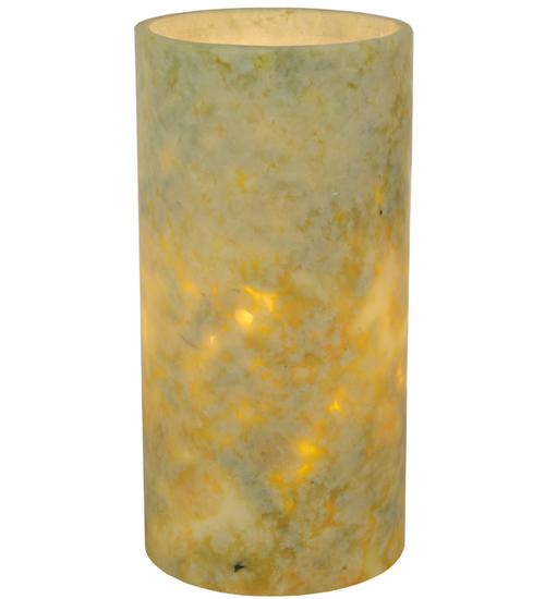 4"W Cylindre Light Green Jadestone Shade