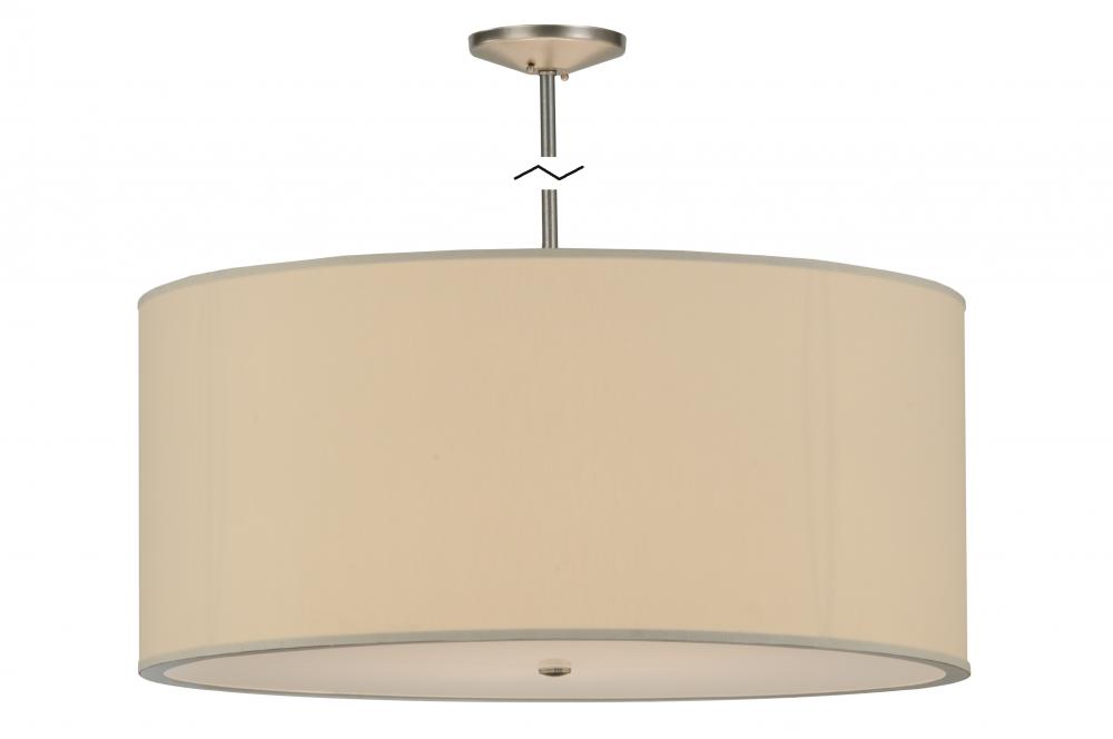 36"W Cilindro Eggshell Textrene Pendant