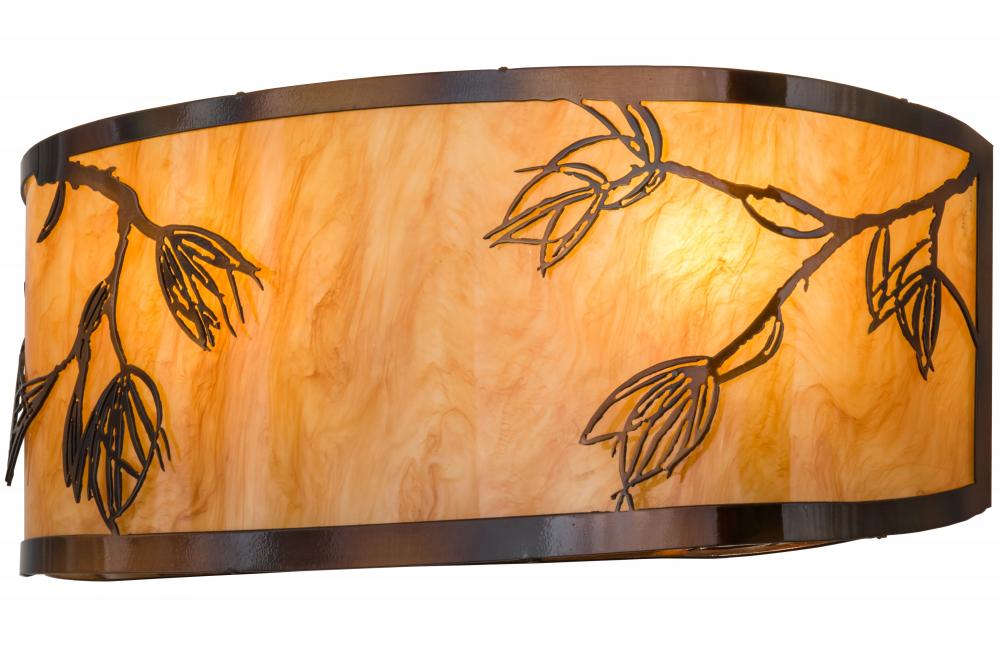 20" Wide Stoneycreek Mountain Pine Wall Sconce