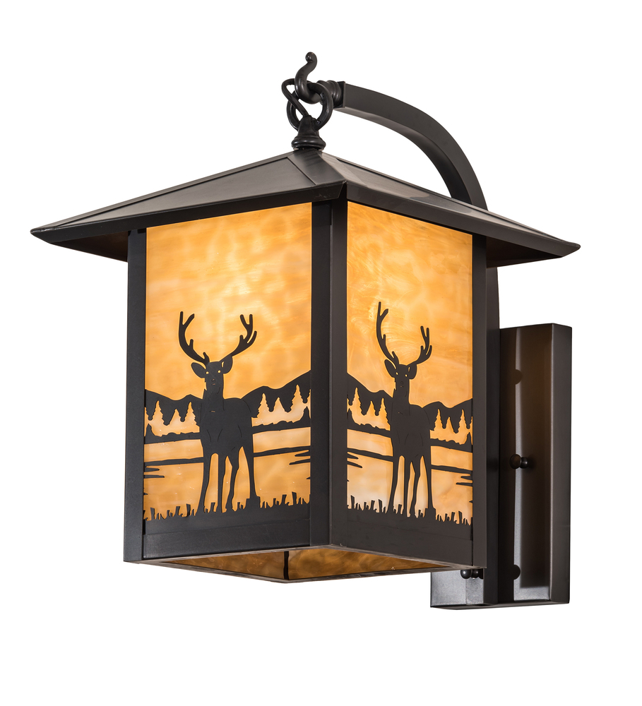 12" Wide Seneca Deer Creek Hanging Wall Sconce