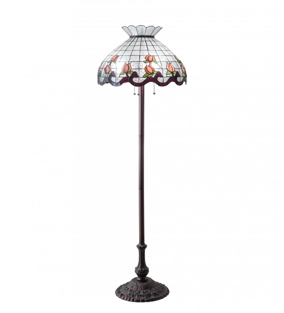 62" High Roseborder Floor Lamp