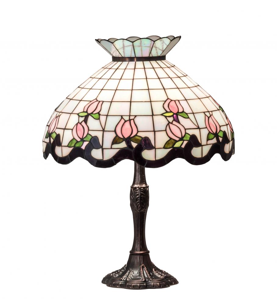 26" High Roseborder Table Lamp