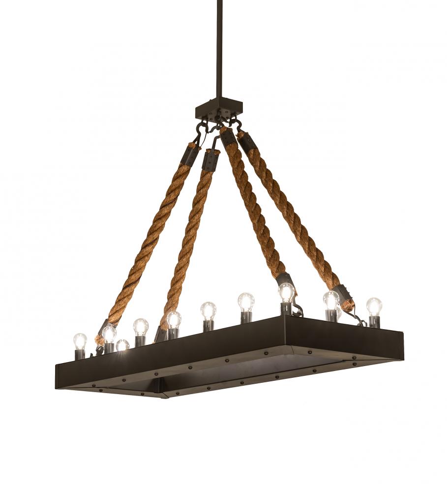 60" Long Quadrato Alva 16 Light Rope Pendant