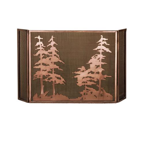 50"W X 30"H Tall Pines Fireplace Screen