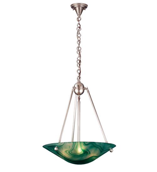 21"W Deco Ball Mente Swirl Inverted Pendant