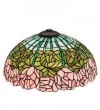 Meyda Blue 10657 - 16" Wide Tiffany Cabbage Rose Shade