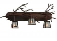 Meyda Blue 113088 - 32" Wide Pine Branch Valley View 3 Light Vanity Light