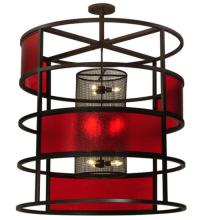 Meyda Blue 132816 - 48"W Tavern Red Block Pendant