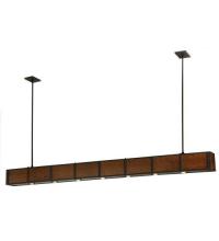 Meyda Blue 135128 - 96"L Giradeau Wood Beam Oblong Pendant