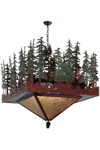 Meyda Blue 137023 - 40"Sq Pine Lake Inverted Pendant