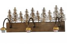 Meyda Blue 143374 - 28"W TREES 3LT VANITY HARDWARE