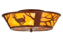 Meyda Blue 146915 - 22"W Deer on the Loose Flushmount