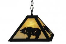 Meyda Blue 150870 - 12"Sq Lone Bear Pendant