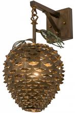 Meyda Blue 158943 - 11" Wide Stoneycreek Pinecone Hanging Wall Sconce