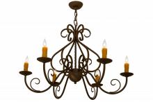 Meyda Blue 160714 - 36"W Jenna 6 LT Chandelier