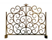 Meyda Blue 162751 - 42" Wide Scroll Tempest Fireplace Screen