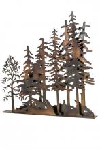 Meyda Blue 173325 - 31" Long X 30" High Tall Pines Window Art