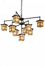 Meyda Blue 180476 - 50"W Hyde Park T Mission 9 LT Chandelier