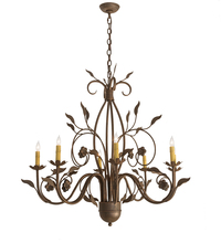 Meyda Blue 195821 - 36" Wide Bordeaux 8 LT Chandelier