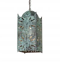 Meyda Blue 222871 - 8" Square Moroccan Pendant