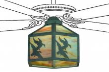 Meyda Blue 22339 - 13"W Ducks in Flight Fan Light