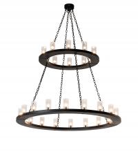 Meyda Blue 229405 - 60" Wide Loxley 28 Light Two Tier Chandelier