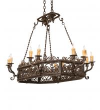 Meyda Blue 250747 - 50" Long Conques 12 Light Chandelier