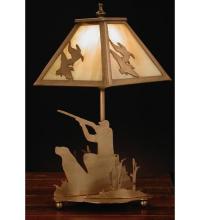 Meyda Blue 32486 - 15.5"H Duck Hunter W/Dog Accent Lamp