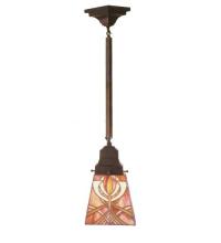 Meyda Blue 49137 - 5"Sq Glasgow Bungalow Mini Pendant.609