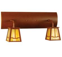 Meyda Blue 66086 - 18"W Bungalow Valley View 2 LT Vanity Light