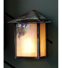 Meyda Blue 73551 - 6.5" Wide Seneca Winter Pine Wall Sconce