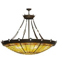 Meyda Blue 98958 - 54"W Fleur-de-Lite Inverted Pendant