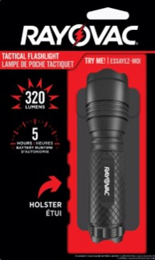 Rayovac Roughneck 3AAA Aluminum Body Cree LED Tactical Flashlight, 260 Lumens