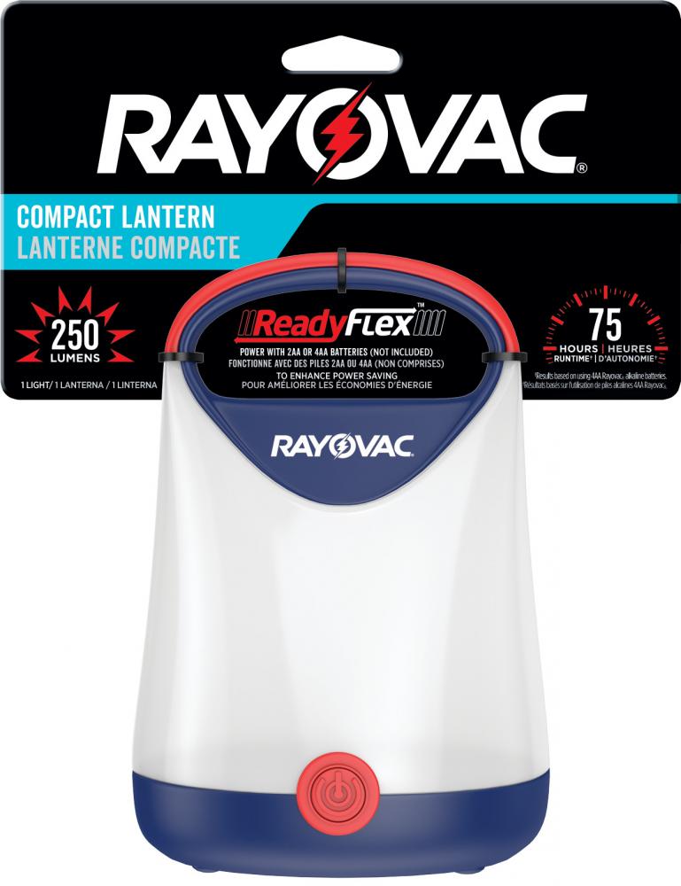 Rayovac Compact Mini Lantern, 250 Lumen, Lightweight Outdoor Camp Lantern, Batteries Included