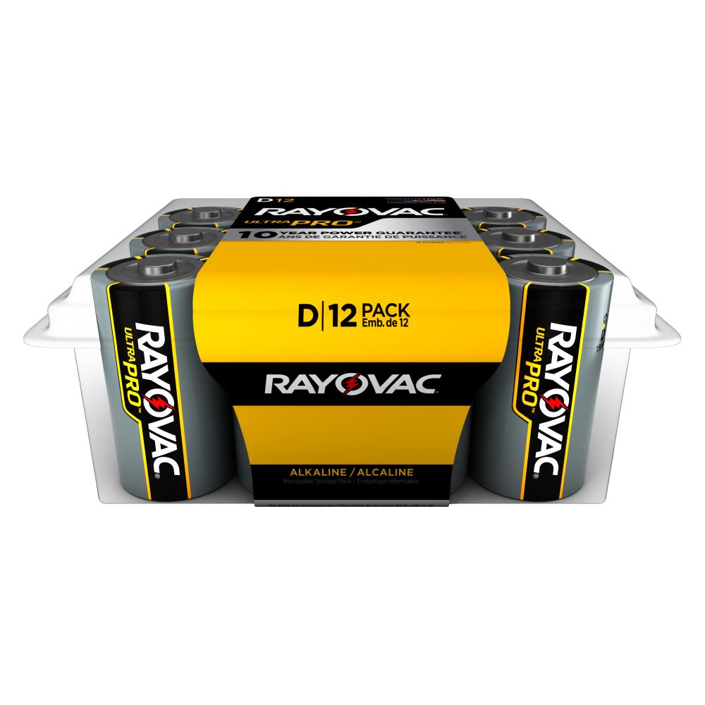 Rayovac Ultra Pro Alkaline D Batteries, 12 Pack