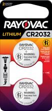 Rayovac KECR2032-2 - Rayovac Lithium Coin Cell Batteries Size 2032 3V, 2 Pack