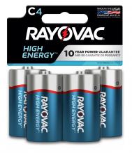 Rayovac 814-4T - Rayovac High Energy C Batteries (4 Pack), Alkaline C Cell Batteries