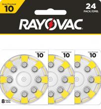 Rayovac L10ZA-24ZMCDN - Rayovac Size 10 Hearing Aid Batteries (24 Pack), Size 10 Batteries