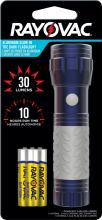 Rayovac ROVBEGL3AAA - Rayovac Mini LED Flashlight with Glow in the Dark Rubber Grip, 3 AAA Batteries Included