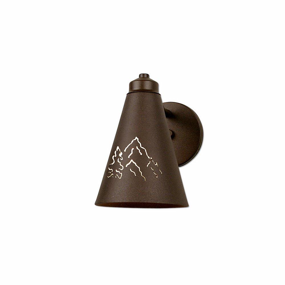 Canyon Sconce Small - Mountain Pine - Rustic Brown Finish