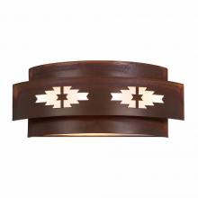 Avalanche Ranch Lighting A16284-02 - Northridge Double Sconce - Pueblo - Rust Patina Finish