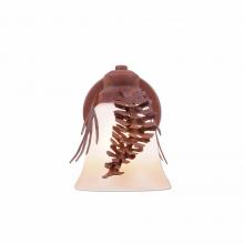 Avalanche Ranch Lighting A58540TT-02 - Sienna Sconce - Spruce Cone - Two-Toned Amber Cream Bell Glass - Rust Patina Finish